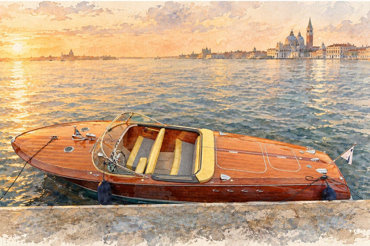 A Riva, icon of Italian design, 1962